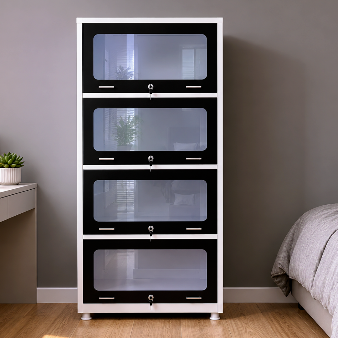 Secure-X 4 Tier Lockable Bookshelf