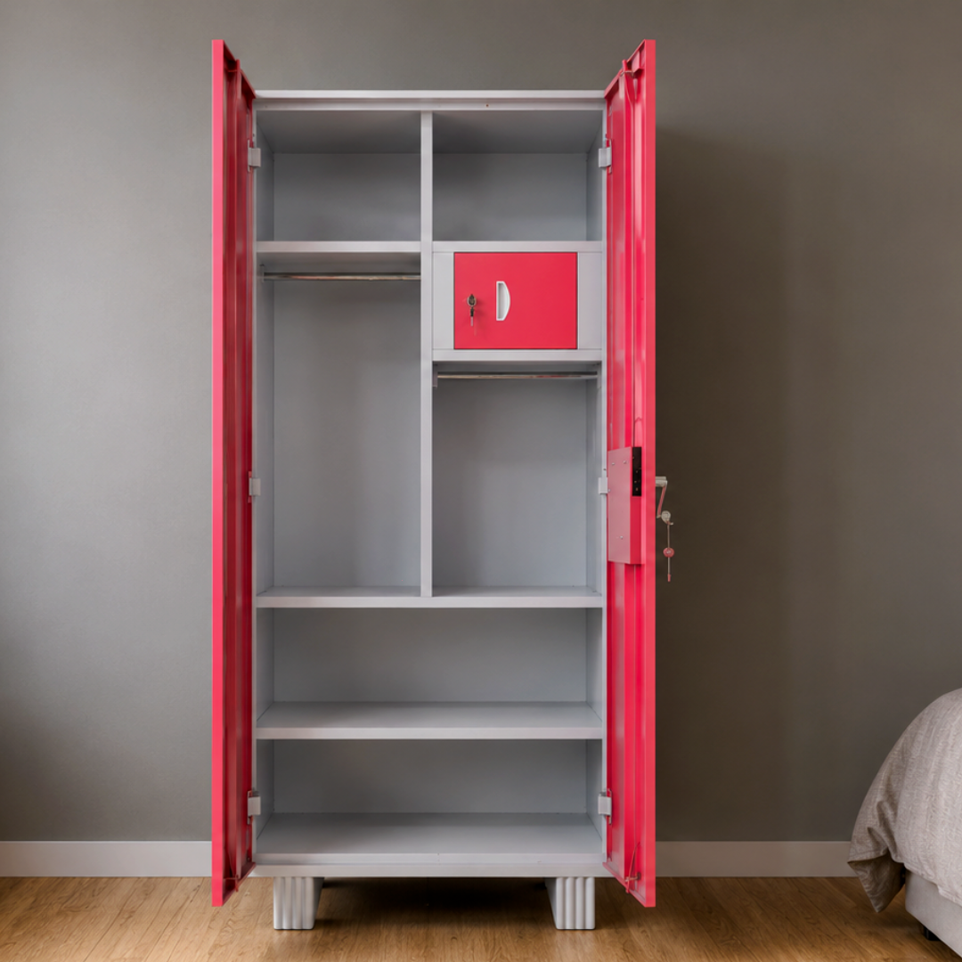 Secure-X 2 Door Steel Almirah | Home Steel Almirah – open view